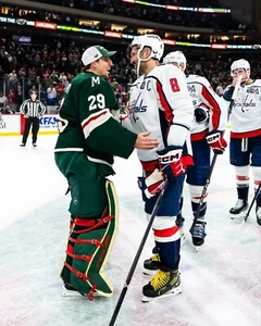Foto Alex Ovechkin & Marc-Andre Fleury Final Game Capitals Wild 8x10 NHL Hockey - Foto 1 di 1