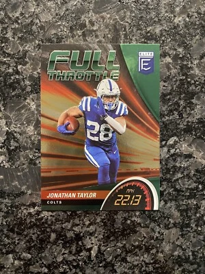 2022 Donruss Elite Jonathan Taylor Full Throttle Insert #FT1 - Image 1 of 2