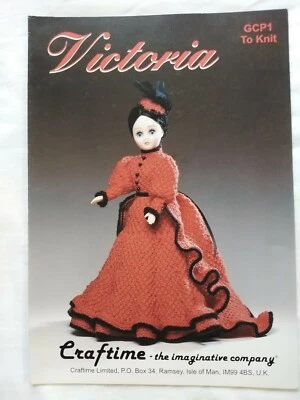 Craftime Knitting pattern - VICTORIA. For 15" doll - from the Gilbert Collection - Image 1 of 2