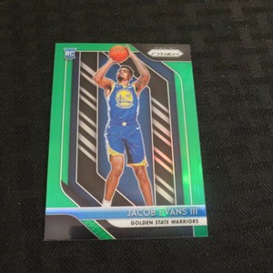 2018-19  Panini Prizm Green Rookie #212 Jacob Evans III Warriors