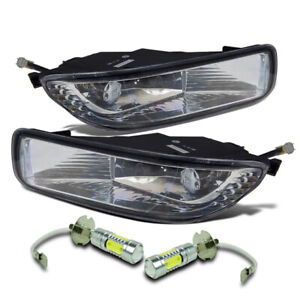 For 03-04 Corolla Fog Light Diving Lamps w/Wiring Kit & COB LED Bulbs - Clear