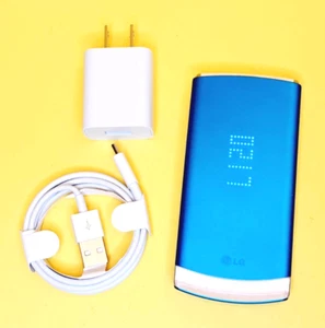 BLAU LG DLITE GD570 AV 3G ENTSPERRT KLAPPHANDY TELUS BELL KOODO LUCKY HANDY - Bild 1 von 11