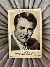 CARY GRANT  1950s FILM STARS A & BC Gum Trade Card Blackstar Series 2 No 90 423