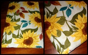 Elrene Vinyl Flannel Back Tablecloth Autumn HUGE SUNFLOWERS U Choose Size - Picture 1 of 4