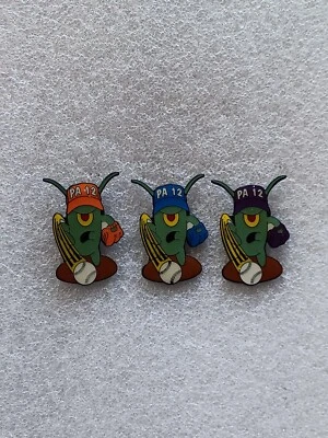 3 prendedores marcianos de béisbol de pequeñas ligas PA-12 Foto 1 de 3