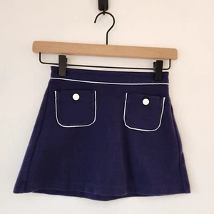 Janie and Jack Navy Blue Mini Skirt School Uniform Preppy Youth Girls 6 - Picture 1 of 6