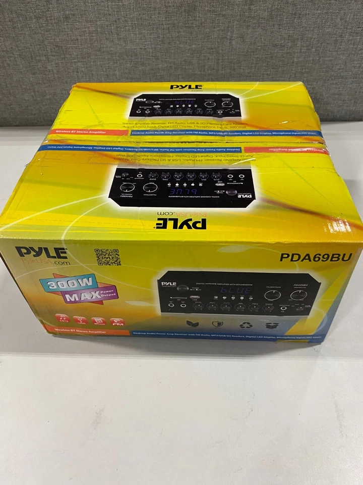 Pyle Stereo Amplifier Audio Receiver Sound System - Bluetooth Wireless Streaming - Image 1 of 1