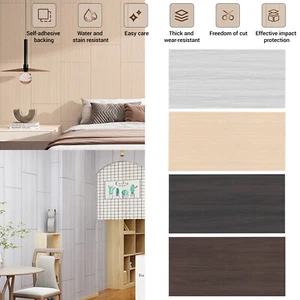 2023 Kitchen Stick on Tile Stickers Bathroom 3D Wood Self Adhesive Wall Tiles - Picture 1 of 12