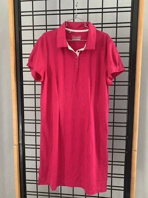 Under Armor Golf Tenis Polo Estilo Vestido Rosa Oscuro Talla L Foto 1 de 4