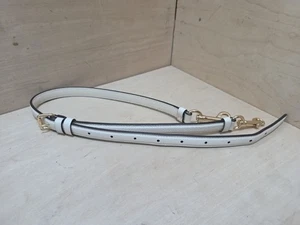 Coach Handtasche Ersatzriemen creme/elfenbein Leder goldfarbene Hardware 36-43 Zoll - Bild 1 von 6