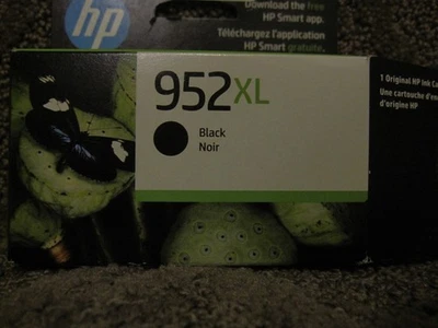 Cartucho de tinta negro HP F6U19AN genuino OEM NUEVO # 952XL 952 NOV/2026 Foto 1 de 4