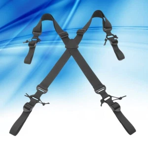 Tactical Bag Shoulder Strap Adjustable Suspenders Duty Back Brace - Picture 1 of 11