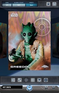 Topps Star Wars Card Trader 2025 Chrome Challenge Raywave - Greedo - Picture 1 of 2