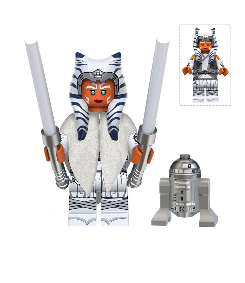 Minifigura personalizada de tijolos Star Wars Ahsoka Tano - Imagem 1 de 1