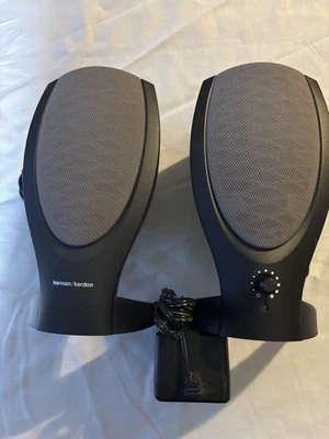 Harman Kardon Wired Speakers for Desktop or Laptop Computer AC Adapter Work Good - Image 1 of 4