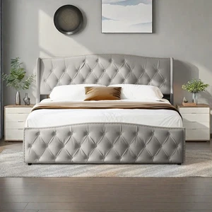 Boxspringbett 140x200cm Polsterbett Doppelbett Stauraumbett mit Bettkasten Neu - Bild 1 von 11