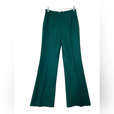 Chamoka Vintage Designer Quality Tailored Flare pants Forest Green Size M - Image 1 of 4