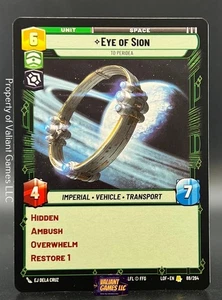 Star Wars Unlimited Eye of Sion #88 Legends of the Force - Imagen 1 de 1