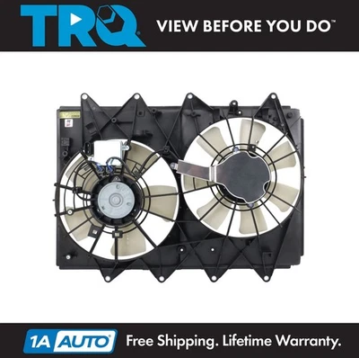 TRQ Radiator Dual Cooling Fan Assembly Fits 2010-2015 Mazda CX-9 MA3115155 - Image 1 of 4