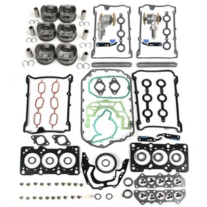 Fits For 96-02 AUDI A4 Quattro V6 2.8L Gasket Kit/Timing chain kIT/Pistons Rings - Picture 1 of 24