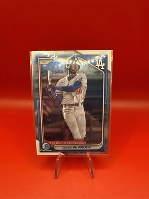 2024 Bowman Chrome Prospects #BCP-12 Josue De Paula Los Angeles Dodgers - Image 1 of 2