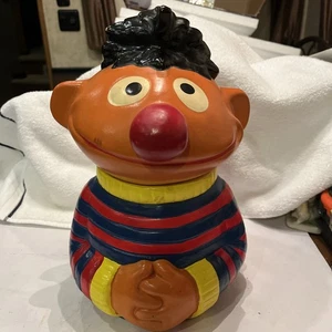 Tarro de galletas vintage Ernie 12" Muppets 1973 Plaza Sésamo - Imagen 1 de 7