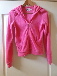 JUICY COUTURE Women's Hot Pink Hoodie  Zip Viva La Juicy Eat Candy Size S UK 6 - Picture 1 of 14
