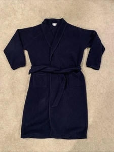 EMS Eastern Mountain Sports Men’s Rugby Robe Polartec Fleece Navy Blue Robe L/XL - Picture 1 of 5
