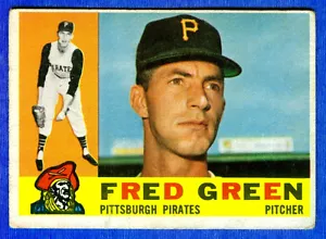 Tarjeta 1960 Topps Fred Green (Piratas de Pittsburgh) # 272 (en muy buena condición-) - Imagen 1 de 1