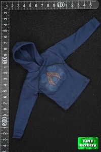 Especialista en armas escala 1:6 ES 26069R PMC - sudadera con capucha estampada azul - Imagen 1 de 2