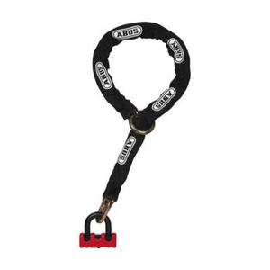 Abus Motorbike 67/105Hb50 Padlock & 10Ks120 Black Loop Chain Red - Universal - Picture 1 of 1