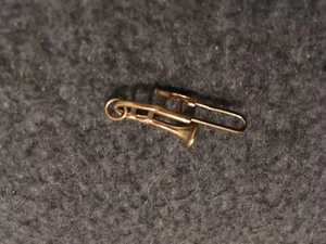 VINTAGE 9 kt MASSIVER GOLD CHARM ANHÄNGER POSAUNE MUSIKINSTRUMENT 3,67 g - Bild 1 von 3