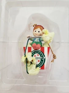 Palomitas de maíz vintage Lustre Fame adorno niño con cuerdas - ¡Nuevo! - Imagen 1 de 4