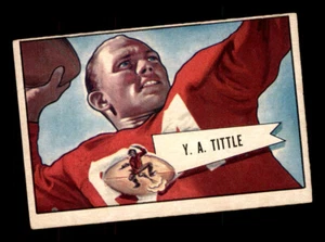 1952 Bowman Large #17 Y.A. Tittle VG-EX+ - Picture 1 of 2