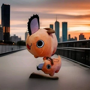 Chainsaw Man Pochita BIG Plush Stuffed Doll Prize 40cm And Small Anime Set - Picture 1 of 6