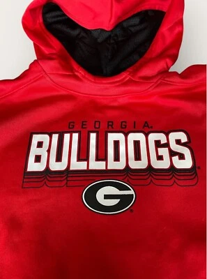 University Of Georgia Hoodie Boys XL Red UGA Sweatshirt SEC College Football NEW - Image 1 of 4
