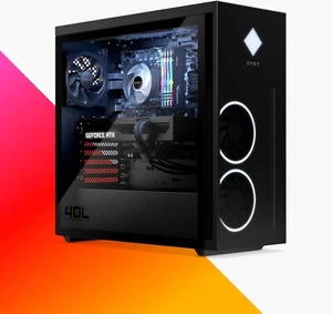 HP OMEN 40L | Ryzen 5 5600G | 16GB RAM | 1TB SSD | Gaming Desktop | Black | GT21 - Afbeelding 1 van 3
