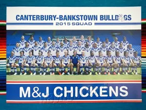 Framed 2015 CANTERBURY BULLDOGS NRL Poster - 45cm x 32cm x 3cm - Picture 1 of 3