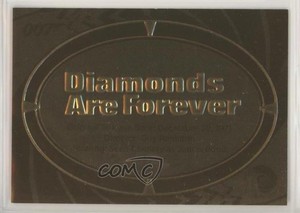 2012 Rittenhouse James Bond: 50th Anniversary Series 1 Gold Movie Plaques b6s