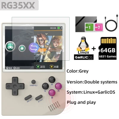 ANBERNIC RG35XX Handheld Game Console 3.5 Inch IPS Linux GarlicOS HDMI TV Output - Image 1 of 4