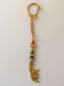 Feng Shui Golden Trident of Guru Rinpoche Amulet Keychain USA Seller - Picture 1 of 1
