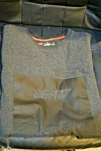 LEATT MOTOCROSS MOTORCYCLE GRAY TEE T-SHIRT W/ BLACK GRAPHIC L LARGE - Picture 1 of 6