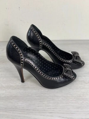 Moschino Tacones Peep Toe Baratos y Chic Para Mujer EE. UU. 8,5 UE 38,5 Foto 1 de 4