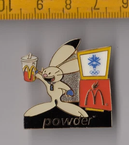 Pin insignia de los Juegos Olímpicos de Salt Lake City 2002 logotipo polvo McDonalds EE. UU. - Imagen 1 de 1