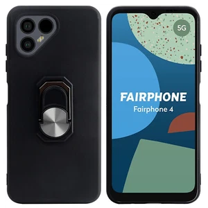 Funda Carcasa TPU Silicona + Soporte Anillo Soporte Montaje Para Fairphone 4 6.3 pulgadas - Imagen 1 de 20