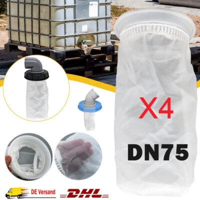 4 Stk. IBC Filter Deckelfilter Nylon Tank für DN75 Filterset IBC Regenwassertank - Bild 1 von 4