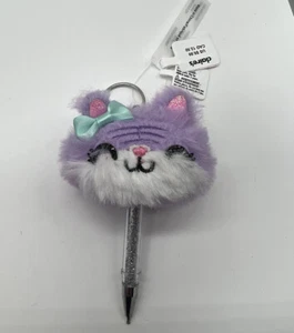 Claires Pom Pom Plush Ballpoint Pen U CHOOSE Keychain BUY MORE SAVE&COMBINE SHIP - Picture 1 of 11