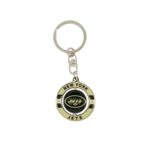 New York Jets NY NFL Football Spinner Keychain - Imagen 1 de 2