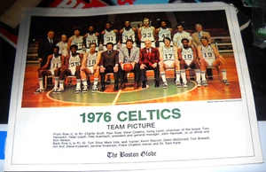 1976 VINTAGE BOSTON CELTICS TEAM PROMO PHOTO 10X13 JOHN HAVLICEK DAVE COWENS - Picture 1 of 2