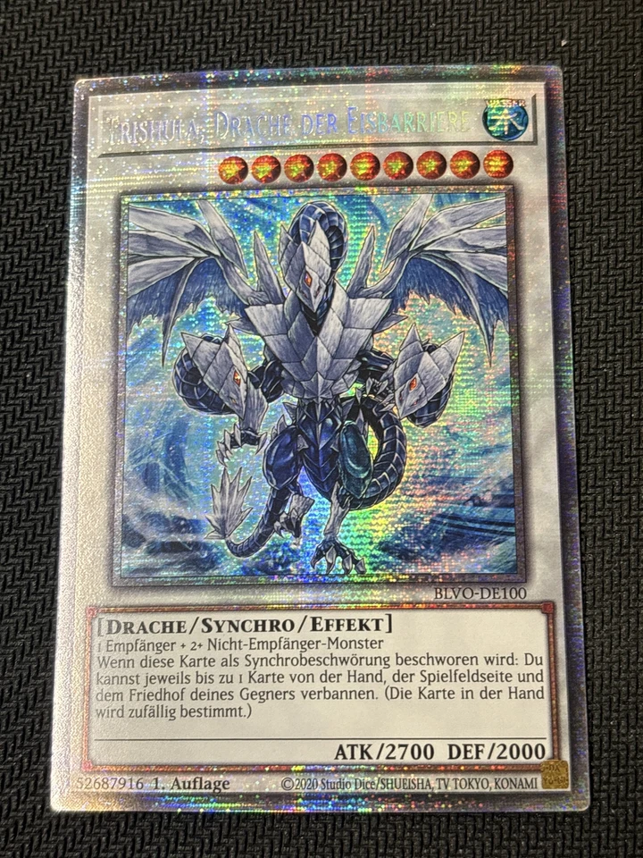 Trishula, Dragon of the Ice Barrier - NM - StarlightRare - BLVO-DE100 - German - Image 1 of 1